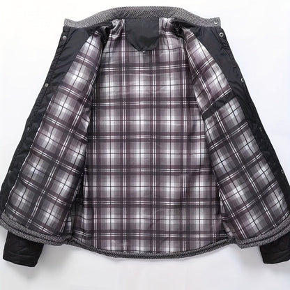Men’s Quilted Stand-Collar Lightweight Winter Jacket