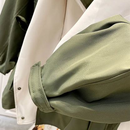 Women's Elegant Windproof Jacket with Weather-Resistant Protection