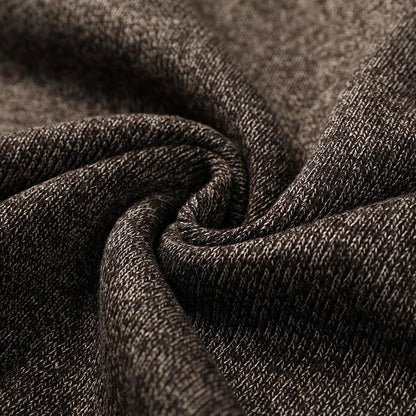 Men’s Contrast Panel Quarter-Zip High Collar Sweater