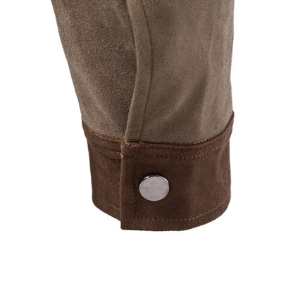 Men's Suede-Style Zip-Up Casual Jacket