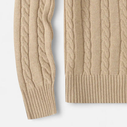 Men’s Soft Cotton-Blend Classic Crew Neck Sweater