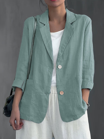 Women’s Lightweight Linen Tailored Blazer