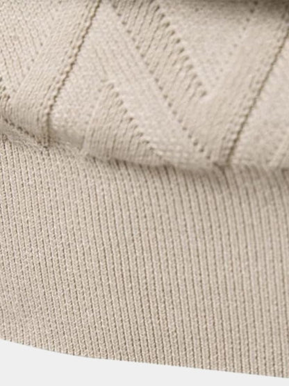 Men’s Minimalist Breathable Knit Crew Neck Pullover