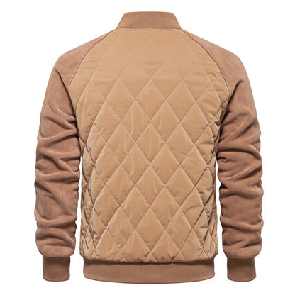 Men's Raglan Sleeve Snap-Button Bomber Coat