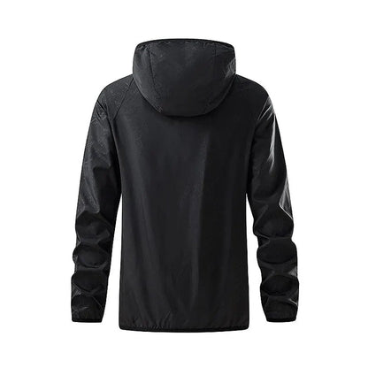 Unisex Lightweight Packable Water-Repellent Rain Jacket
