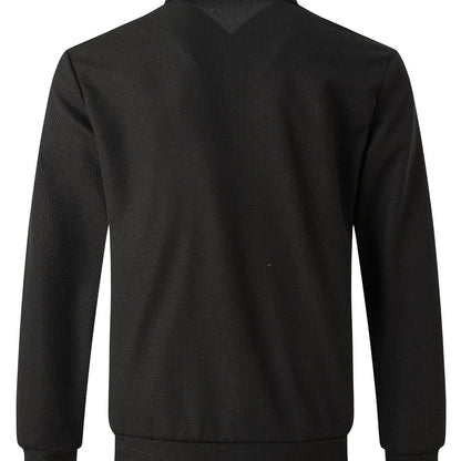 Men’s Textured Casual Full-Zip Everyday Jacket