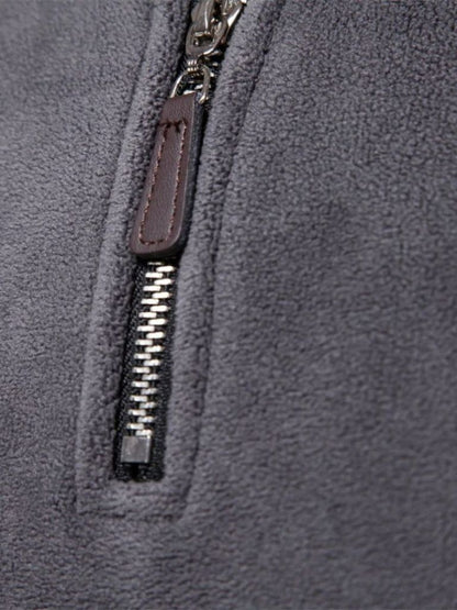 Men’s Refined Mock Neck Quarter-Zip Knit Pullover