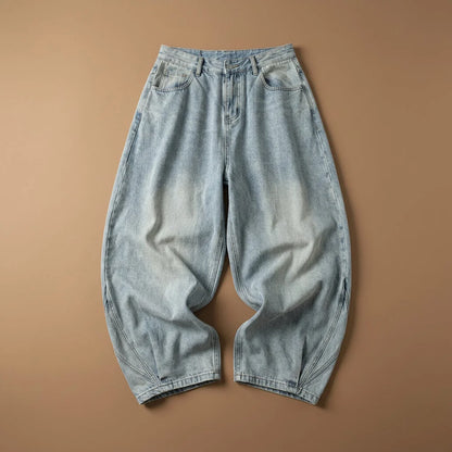 Men’s Oversized Heavyweight Denim Pants in Black
