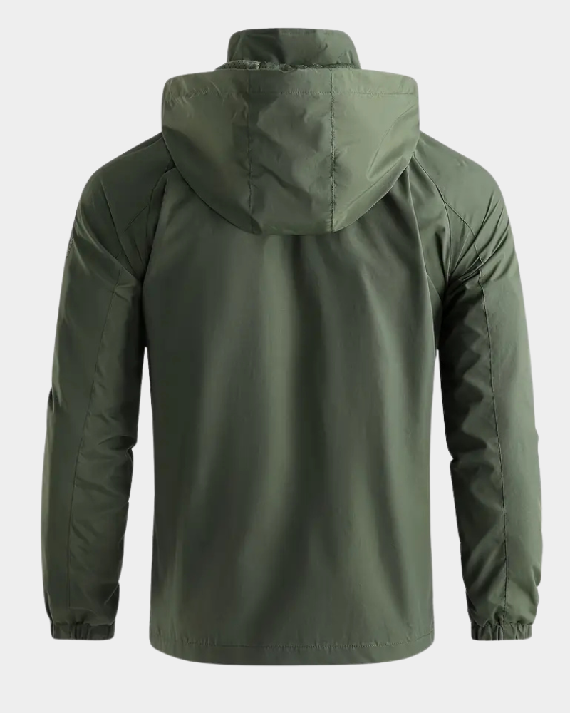 Men’s Hooded Field Jacket with Utility Pockets