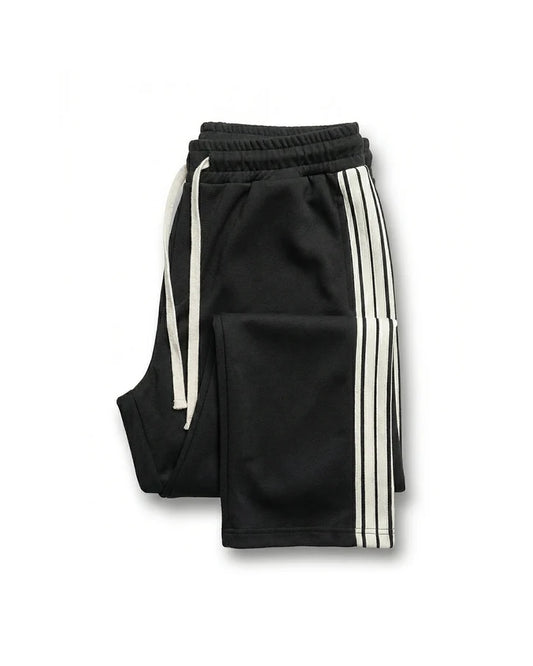 Men’s Relaxed Sweatpants with Triple-Stripe Side Detail