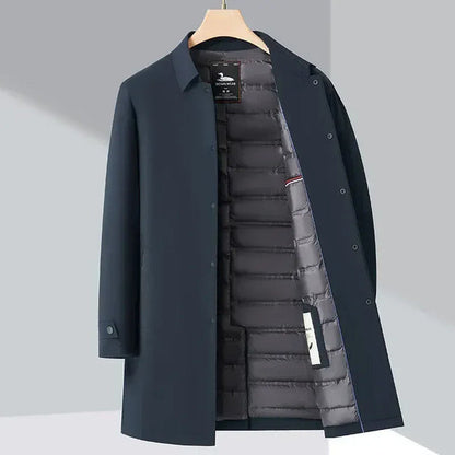 Men’s Tailored Double-Breasted Trench Coat