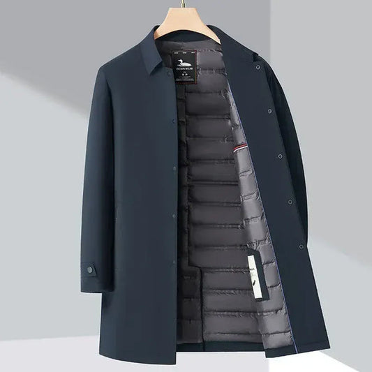 Men’s Tailored Double-Breasted Trench Coat