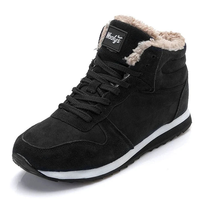 Men’s Warm Winter Boots with Plush Lining and Rubber Sole