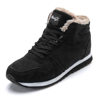Men’s Warm Winter Boots with Plush Lining and Rubber Sole