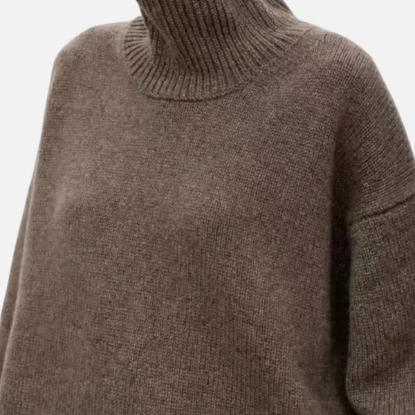 Women’s Pure Wool Classic Turtleneck Knit Sweater
