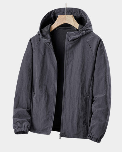 Men’s Lightweight Hooded Water-Repellent Windbreaker