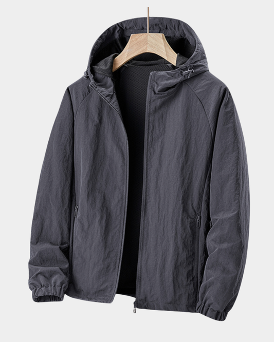 Men’s Lightweight Hooded Water-Repellent Windbreaker
