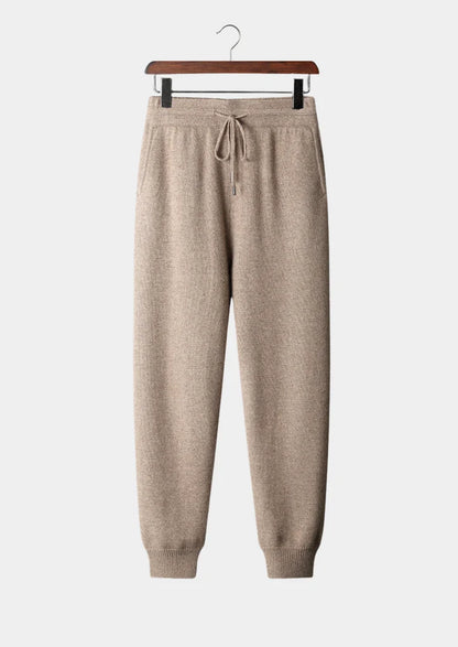 Men’s Merino Wool Tapered Joggers with Drawstring Waist