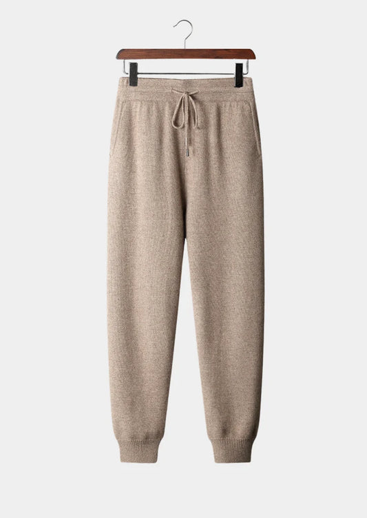 Men’s Merino Wool Tapered Joggers with Drawstring Waist