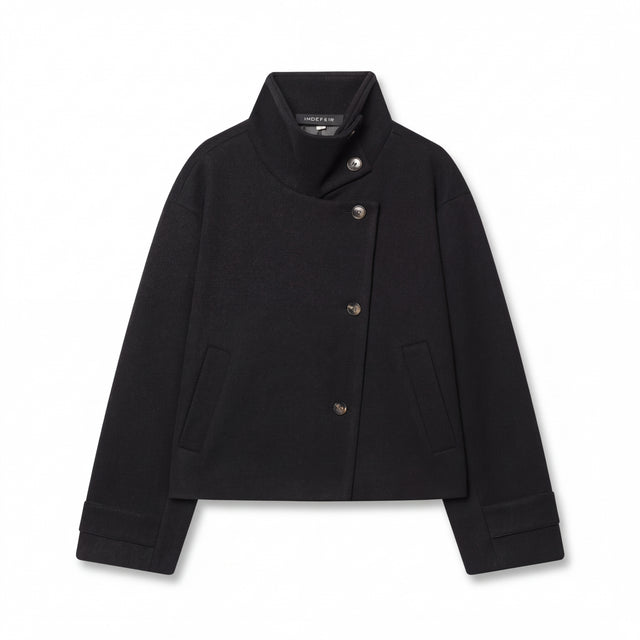 Women’s Elegant Stand Collar Wool Jacket