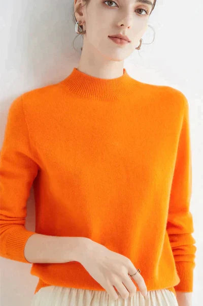 Women’s Soft Classic Knit Pullover Sweater for Autumn and Winter