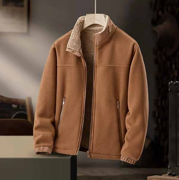 Men’s Relaxed Sherpa-Detail Casual Jacket