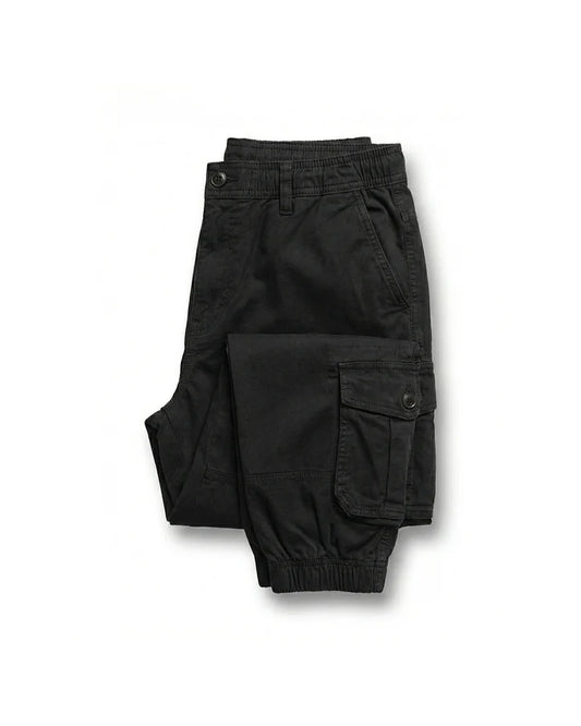 Men’s Slim-Fit Utility Cargo Pants with Elastic Cuffs