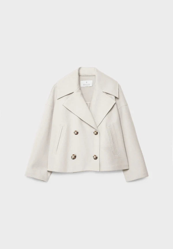 Women’s Lightweight Double-Breasted Short Jacket for Summer
