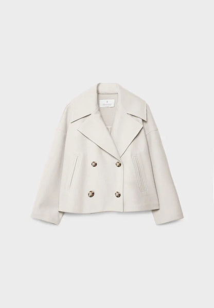 Women’s Lightweight Double-Breasted Short Jacket for Summer
