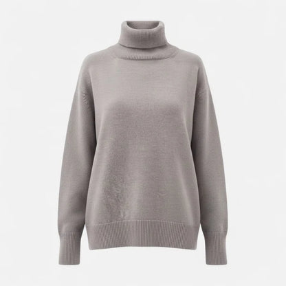 Women’s Oversized Thick Knit Turtleneck Sweater for Winter