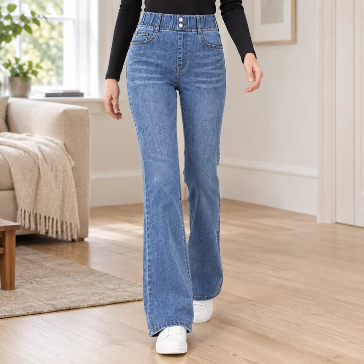 Women’s High-Waist Stretch Bootcut Jeans