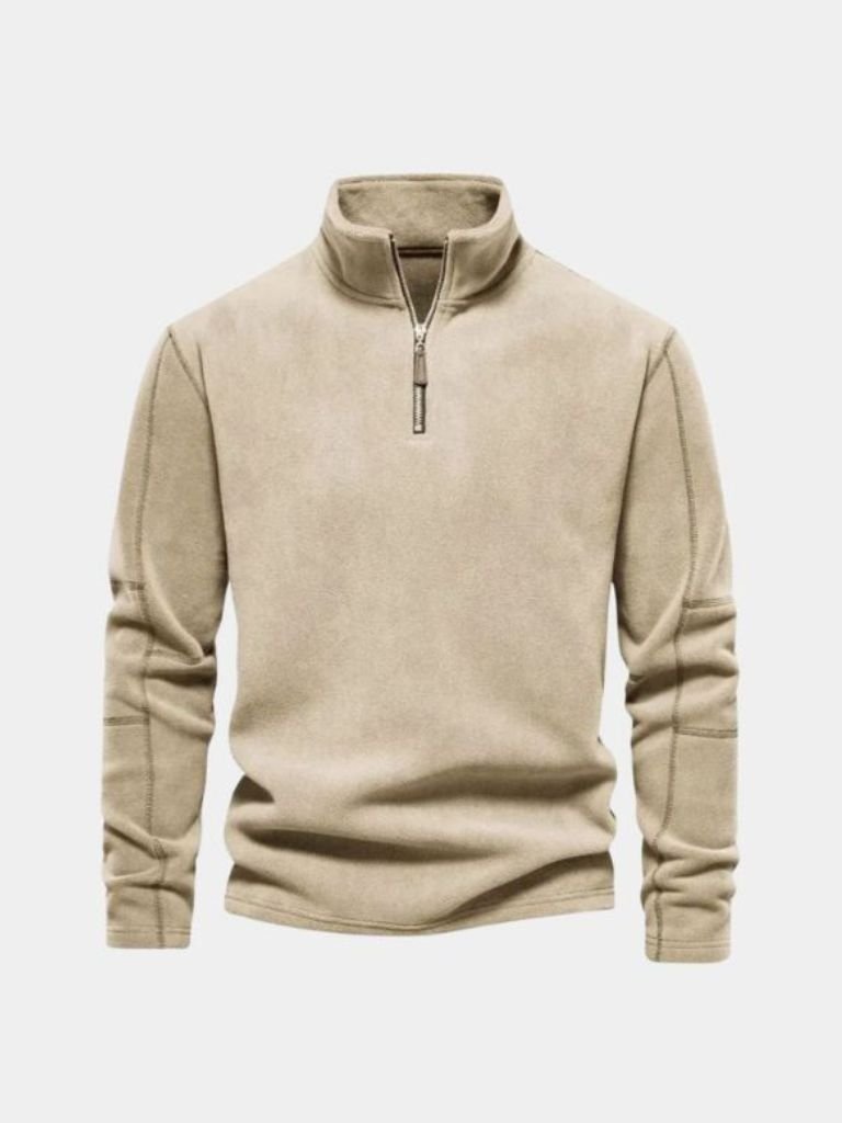 Men’s Refined Mock Neck Quarter-Zip Knit Pullover