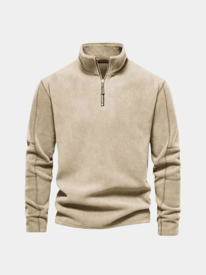 Men’s Refined Mock Neck Quarter-Zip Knit Pullover
