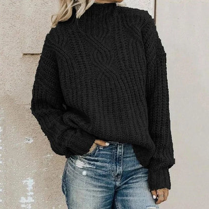 Women’s Classic Knit Pullover with Comfortable Relaxed Fit