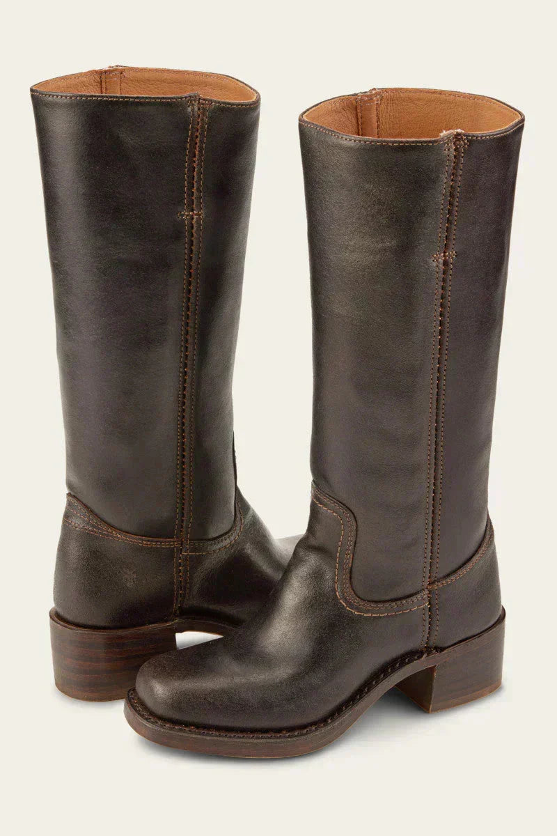 Women’s Slim-Fit Knee-High Boots with Structured Supportive Sole