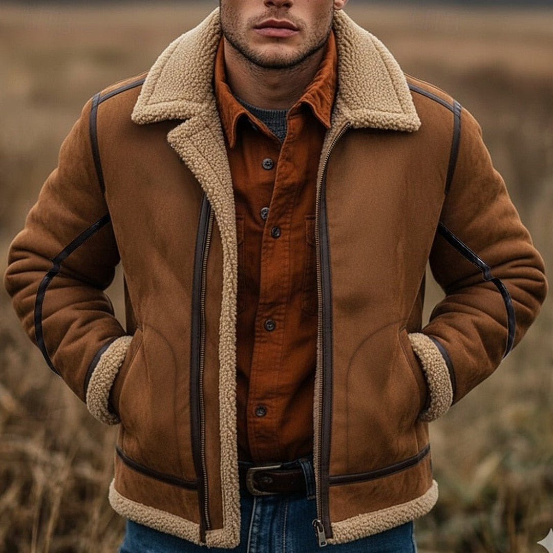 Men’s Classic Boxy Aviator Zip Jacket