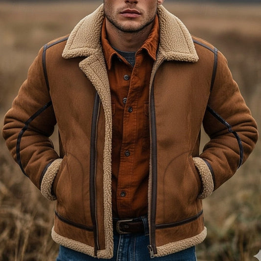 Men’s Classic Boxy Aviator Zip Jacket