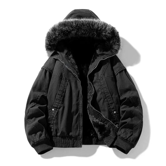 Men’s Fleece-Lined Utility Cargo Jacket