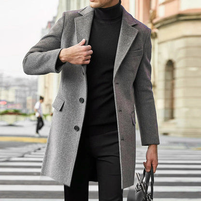 Men’s Smooth Mid-Length Tailored Jacket