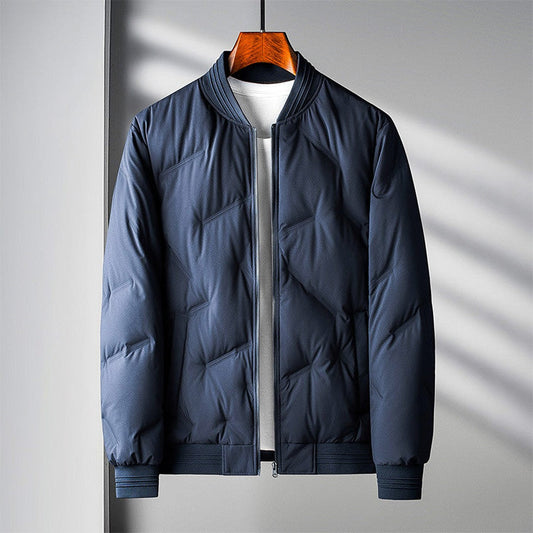 Men’s Lightweight Quilted Down-Filled Bomber Jacket