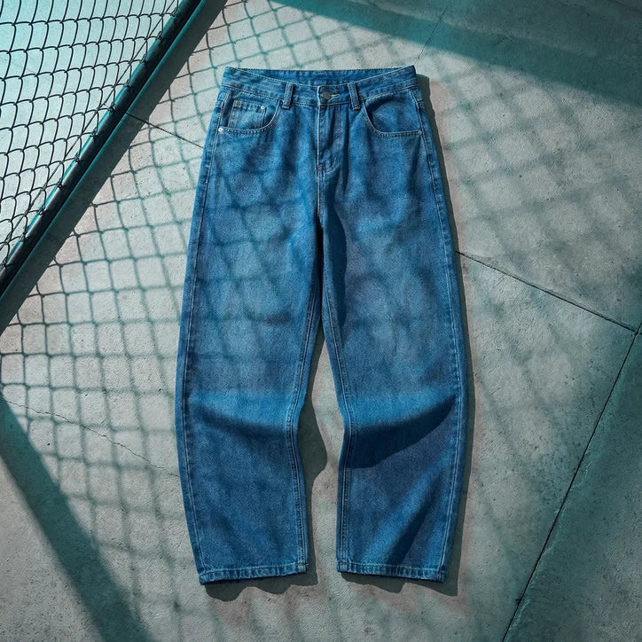 Men’s Relaxed Straight-Leg Cotton Jeans