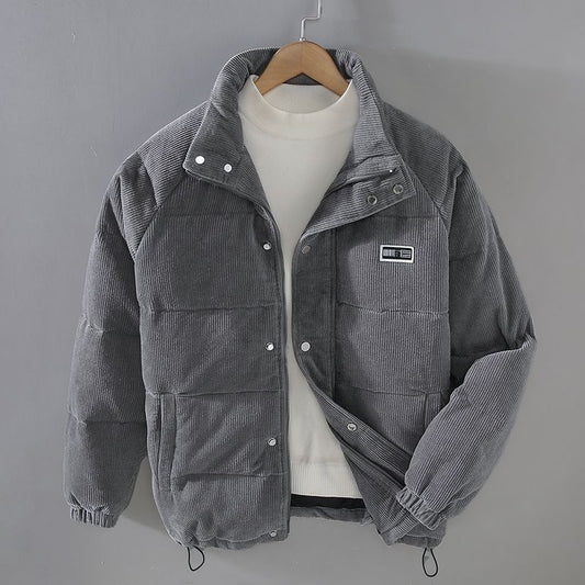 Men's Textured Corduroy Insulated Comfort Jacket