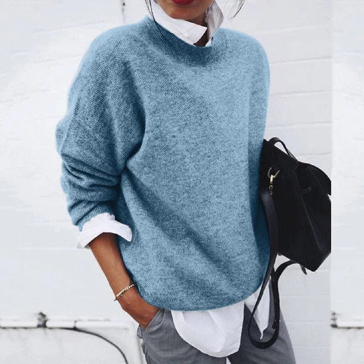 Women’s Relaxed Fit Pure Cashmere Long-Sleeve Sweater
