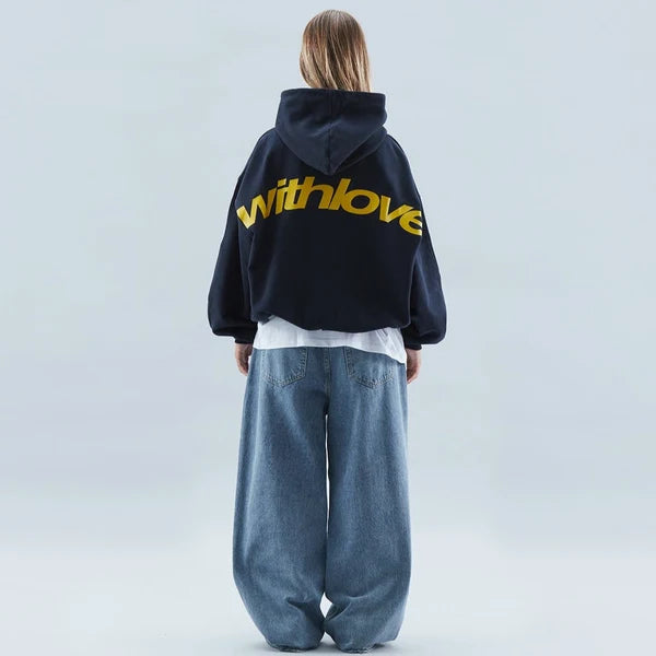 Women’s Minimalist Cotton Blend Pullover Hoodie for Everyday Wear