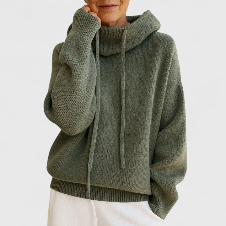 Women’s Soft Knit Pullover Hoodie Sweater for Everyday Comfort