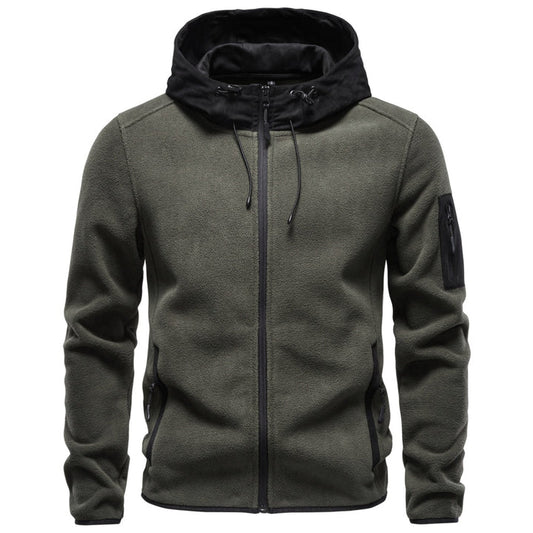 Men's Hooded Full-Zip Fleece Top