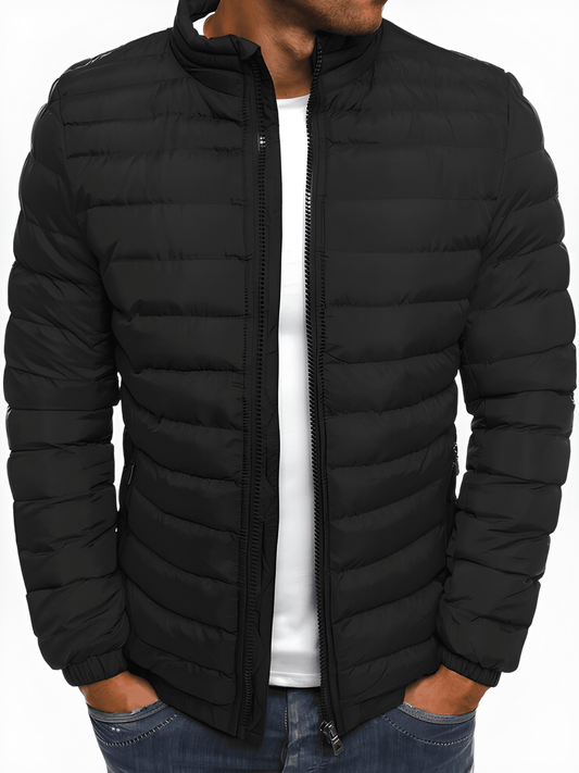 Men’s Relaxed Fit Insulated Stand-Collar Jacket
