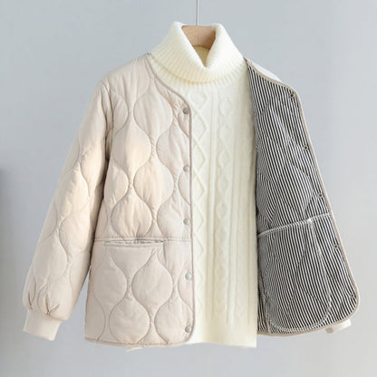Women’s Quilted Cotton-Padded Windproof Parka
