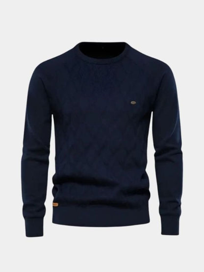 Men’s Minimalist Breathable Knit Crew Neck Pullover