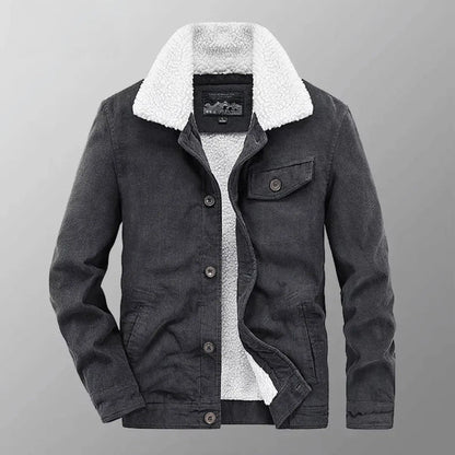 Men’s Relaxed Corduroy-Look Sherpa Jacket